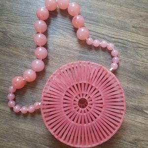 Brand new Cult Gaia pink acrylic bag